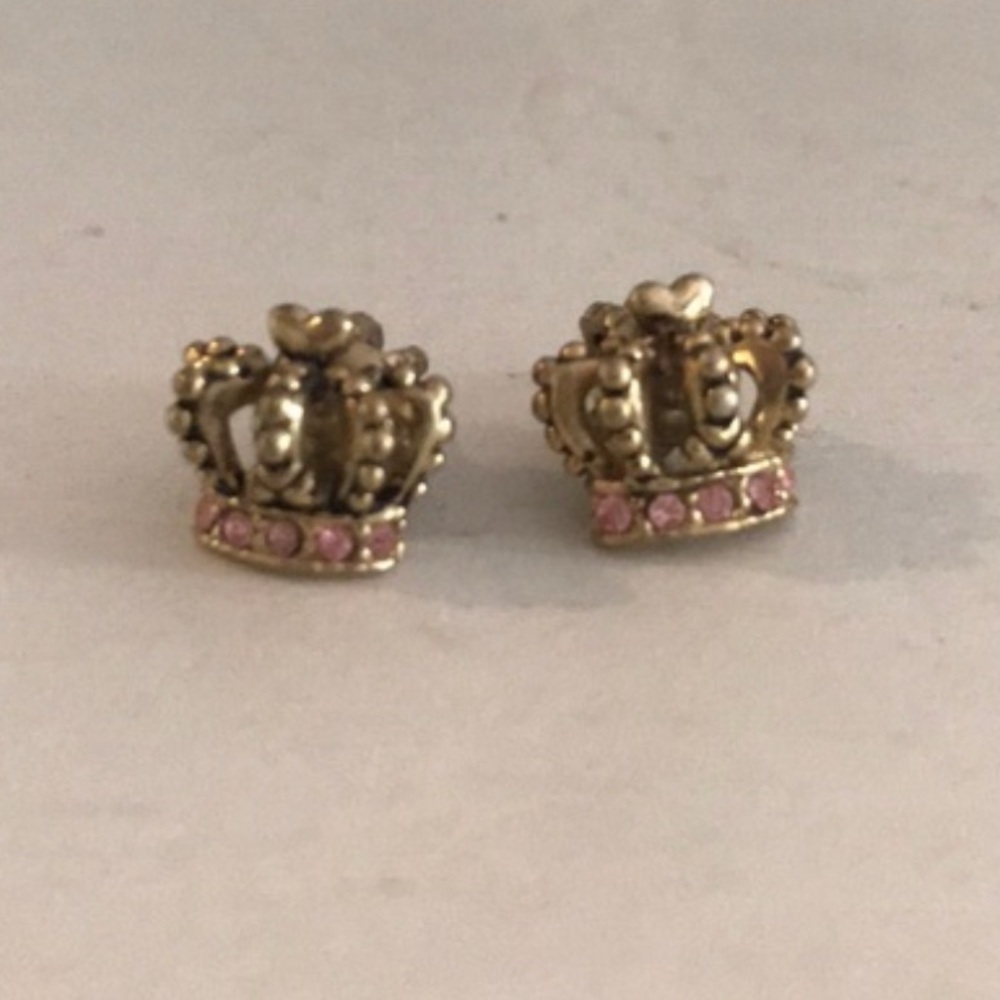 Juicy Couture CROWN Stud Pierced Earrings